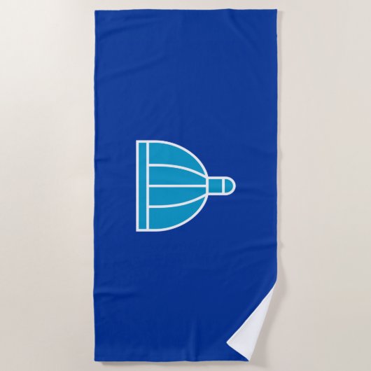 Vlag van Durban (Zuid-Afrika) Strandlaken (Voorkant)