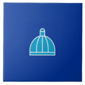 Vlag van Durban (Zuid-Afrika) Tegeltje (Voorkant)