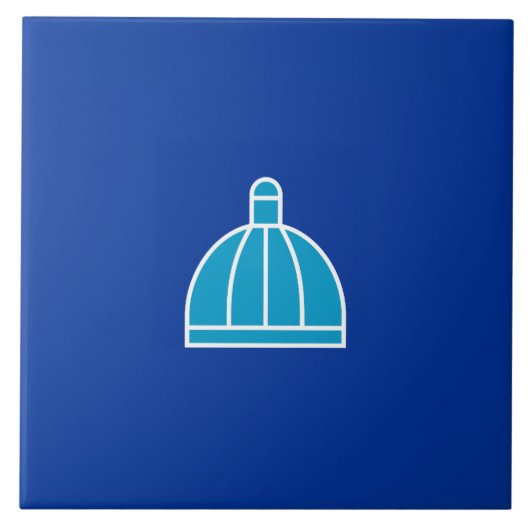 Vlag van Durban (Zuid-Afrika) Tegeltje (Voorkant)