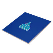 Vlag van Durban (Zuid-Afrika) Tegeltje (Zijkant)