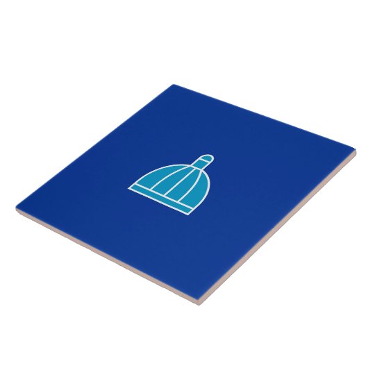 Vlag van Durban (Zuid-Afrika) Tegeltje (Zijkant)