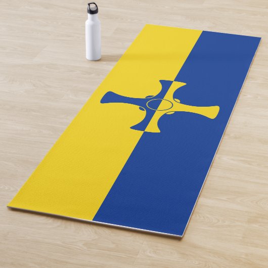 Vlag van Durham (Engelse county) Yogamat (In situ)