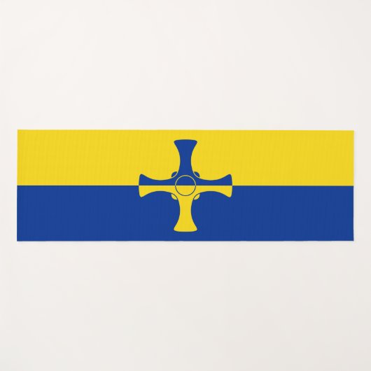 Vlag van Durham (Engelse provincie) Yogamat (Voorkant (horizontaal))