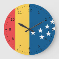 Vlag van Durham, North Carolina Acrylic Wall Clock