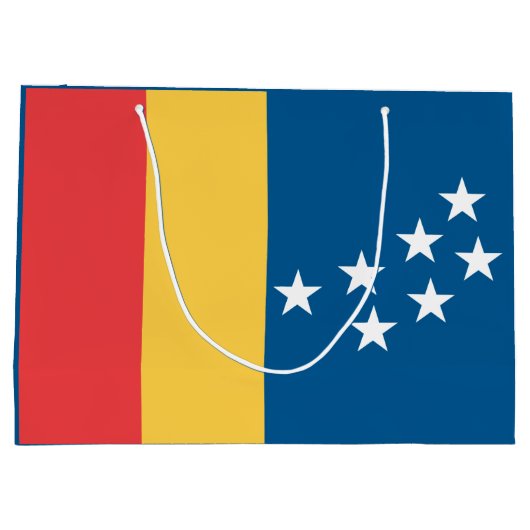 Vlag van Durham, North Carolina Groot Cadeauzakje (Achterkant)