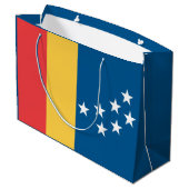 Vlag van Durham, North Carolina Groot Cadeauzakje (Achterkant Gekanteld)