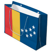 Vlag van Durham, North Carolina Groot Cadeauzakje (Voorkant Gekanteld)