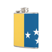 Vlag van Durham, North Carolina Heupfles (Links)