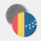 Vlag van Durham, North Carolina Magneet (Voorkant / Achterkant)