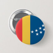 Vlag van Durham, North Carolina Ronde Button 5,7 Cm (Voorkant /achterkant)