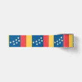 Vlag van Durham, North Carolina Satijnen Lint (Voorkant)