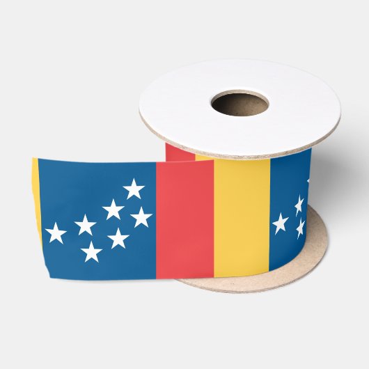 Vlag van Durham, North Carolina Satijnen Lint (Spoel)