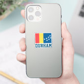 Vlag van Durham, North Carolina Sticker (Telefoon)