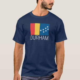 Vlag van Durham, North Carolina T-shirt
