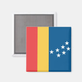 Vlag van Durham (North Carolina, USA) Magneet (Voorkant / Achterkant)