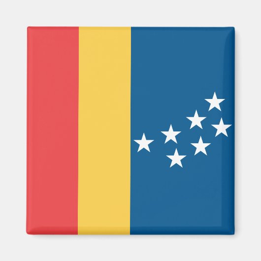 Vlag van Durham (North Carolina, USA) Magneet (Voorkant)