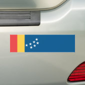 Vlag van Durham (North Carolina, VS) Bumpersticker (Op auto)