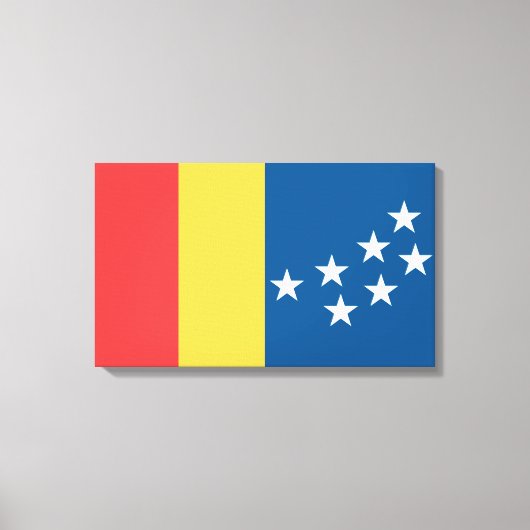 Vlag van Durham (North Carolina, VS) Canvas Afdruk (Voorkant)