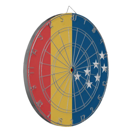 Vlag van Durham (North Carolina, VS) Dartbord (Voorkant Links)