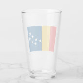 Vlag van Durham (North Carolina, VS) Glas (Achterkant)