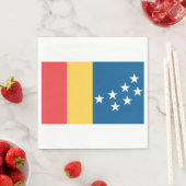 Vlag van Durham (North Carolina, VS) Servet (Insitu)