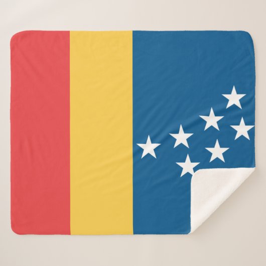 Vlag van Durham (North Carolina, VS) Sherpa Deken (Voorkant (horizontaal))