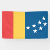 Vlag van Durham (North Carolina, VS) Spandoek (Horizontaal)