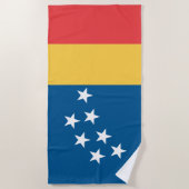 Vlag van Durham (North Carolina, VS) Strandlaken (Voorkant)