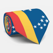 Vlag van Durham (North Carolina, VS) Stropdas (Opgerold)