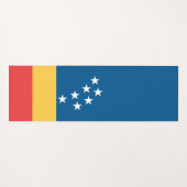 Vlag van Durham (North Carolina, VS) Yogamat (Voorkant (horizontaal))