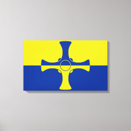 Vlag van Durham (VK) Canvas Afdruk