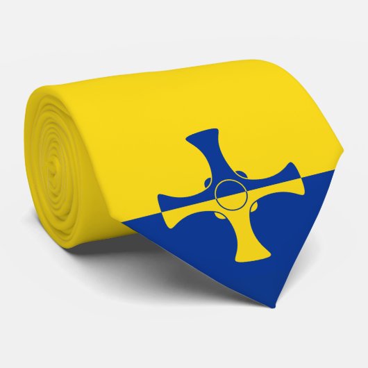 Vlag van Durham (VK) Stropdas (Opgerold)