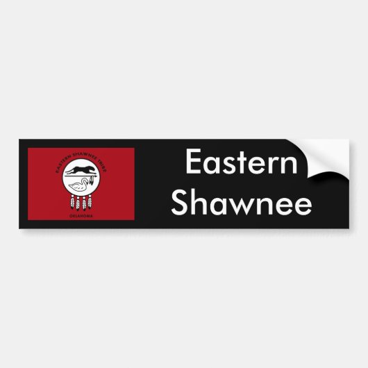 Vlag van Eastern Shawnee Bumpersticker (Voorkant)