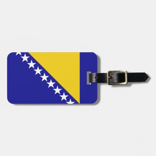Vlag van Easy ID Personal uit Bosnië en Herzegovin Bagagelabel (Voorkant horizontaal)
