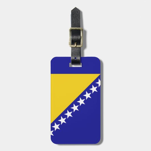 Vlag van Easy ID Personal uit Bosnië en Herzegovin Bagagelabel (Voorkant verticaal)