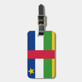 Vlag van Easy ID Personal uit de Centraal-Afrikaan Bagagelabel (Voorkant verticaal)