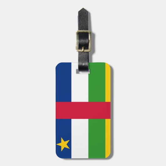 Vlag van Easy ID Personal uit de Centraal-Afrikaan Bagagelabel (Voorkant verticaal)