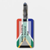 Vlag van Easy ID uit Zuid-Afrika Bagagelabel (Achterkant verticaal)