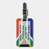 Vlag van Easy ID uit Zuid-Afrika Bagagelabel (Voorkant verticaal)