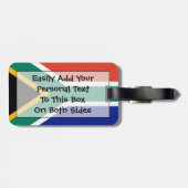 Vlag van Easy ID uit Zuid-Afrika Bagagelabel (Achterkant horizontaal)