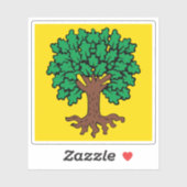 Vlag van Échallens, Zwitserland Sticker (Vel)