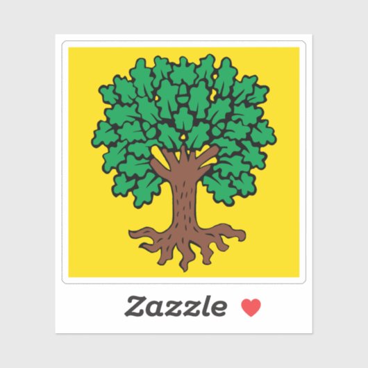 Vlag van Échallens, Zwitserland Sticker (Vel)