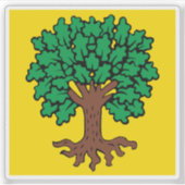 Vlag van Échallens, Zwitserland Sticker (Voorkant)