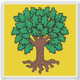 Vlag van Échallens, Zwitserland Sticker