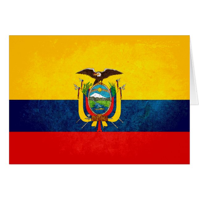 Vlag van Ecuador (Voorkant Horizontaal)