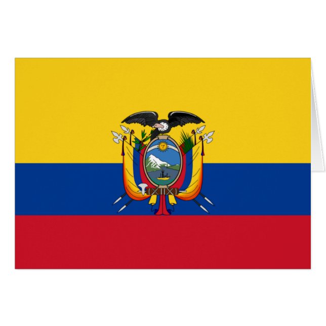 Vlag van Ecuador (Voorkant Horizontaal)