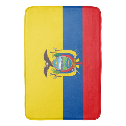 Vlag van Ecuador Badmat (Voorkant Verticaal)