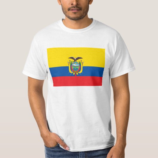 Vlag van Ecuador - Bandera de Ecuador T-shirt (Voorkant)