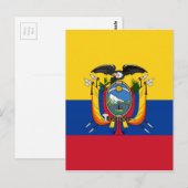 Vlag van Ecuador Briefkaart (Voorkant / Achterkant)