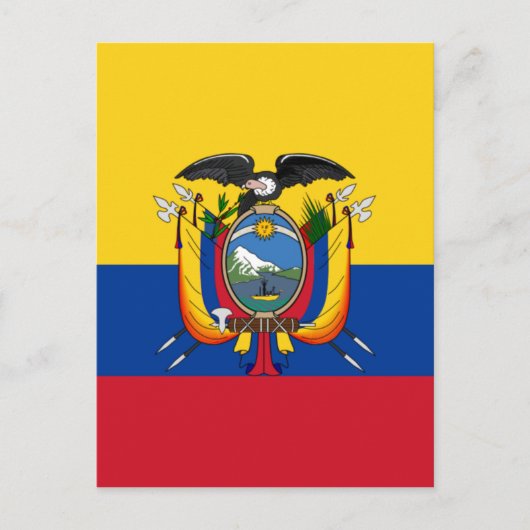 Vlag van Ecuador Briefkaart (Voorkant)